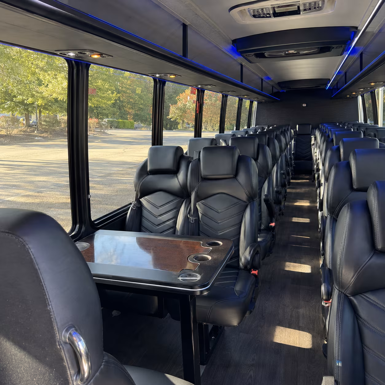 can i book a one way a round trip or a multi day package for a bus rental in durham