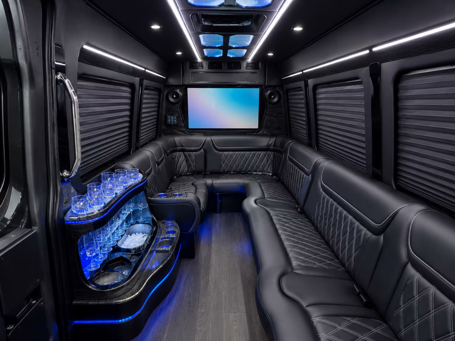 corporate event and conference shuttle buses in downtown durham