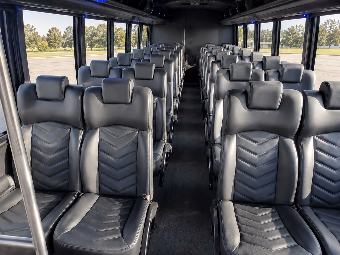 durham 18 passenger minibus inside