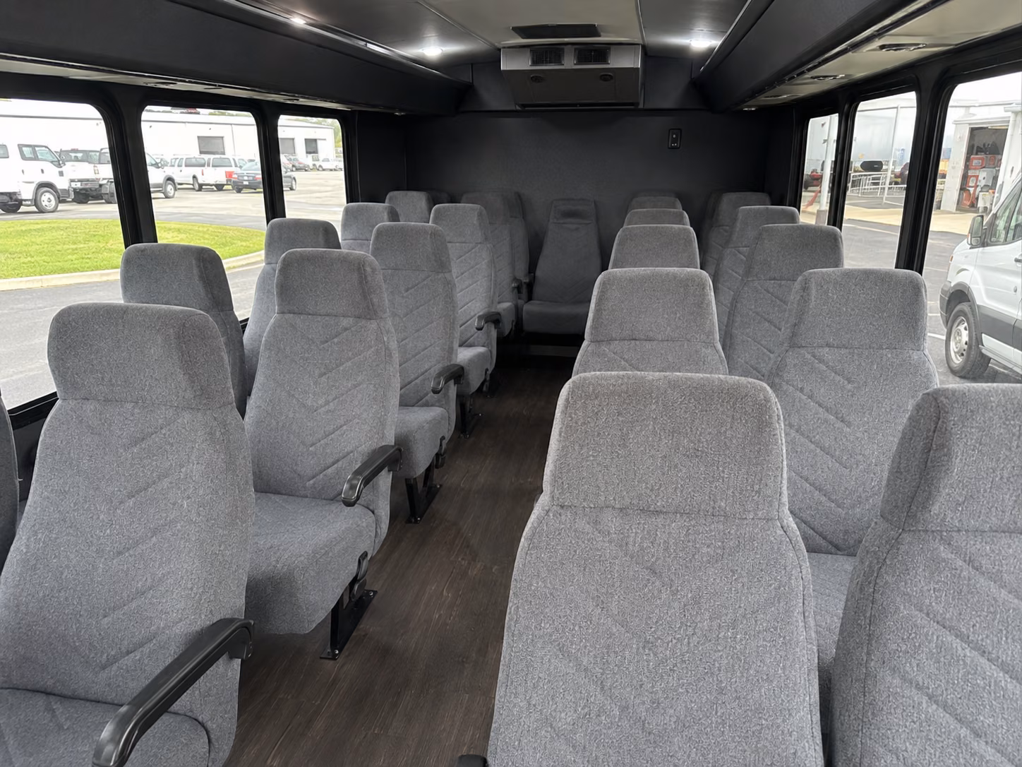 durham 18 passenger minibus interior