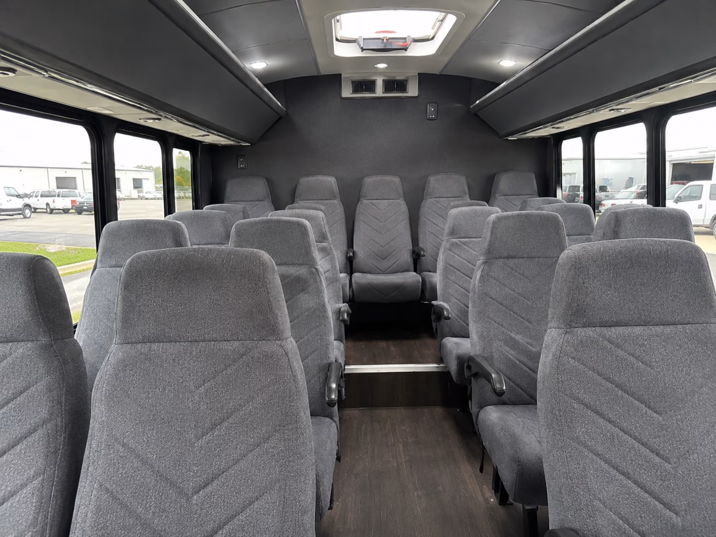 durham 20 passenger minibus inside