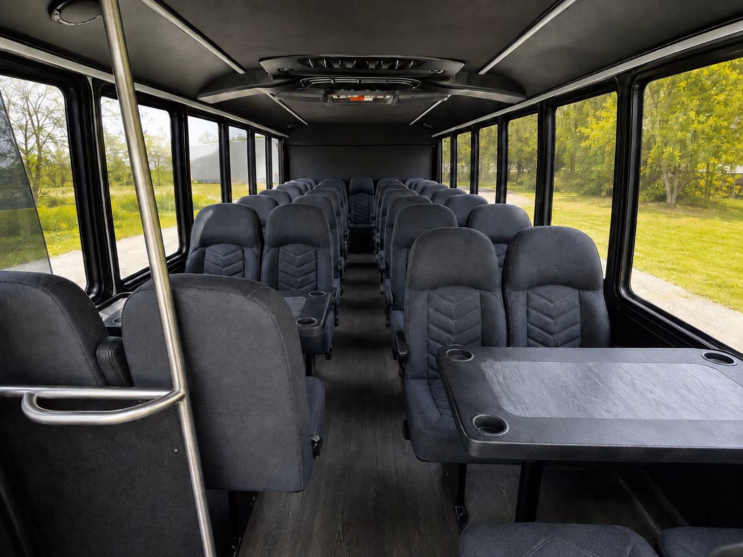 durham 20 passenger minibus interior