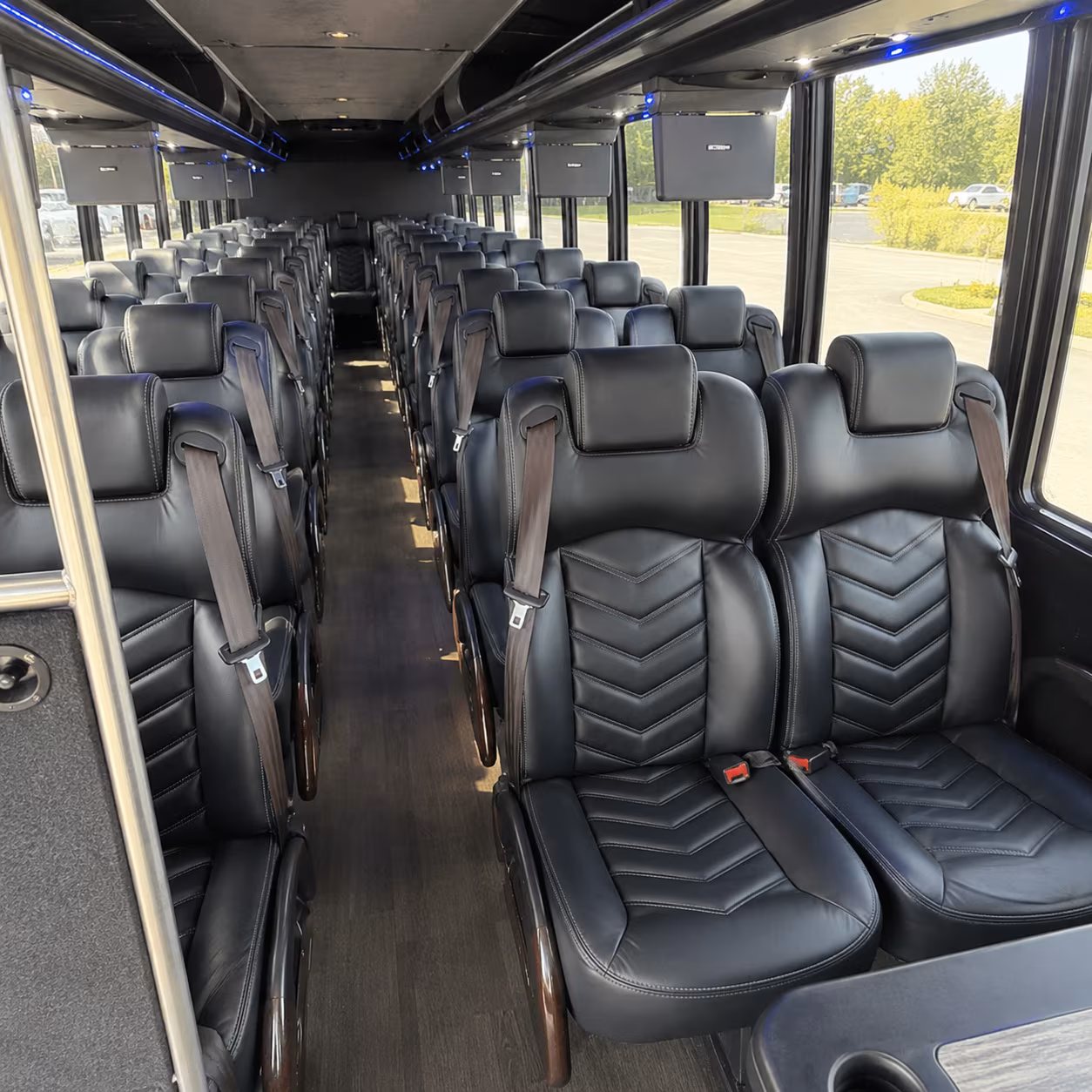 durham 25 passenger minibus inside