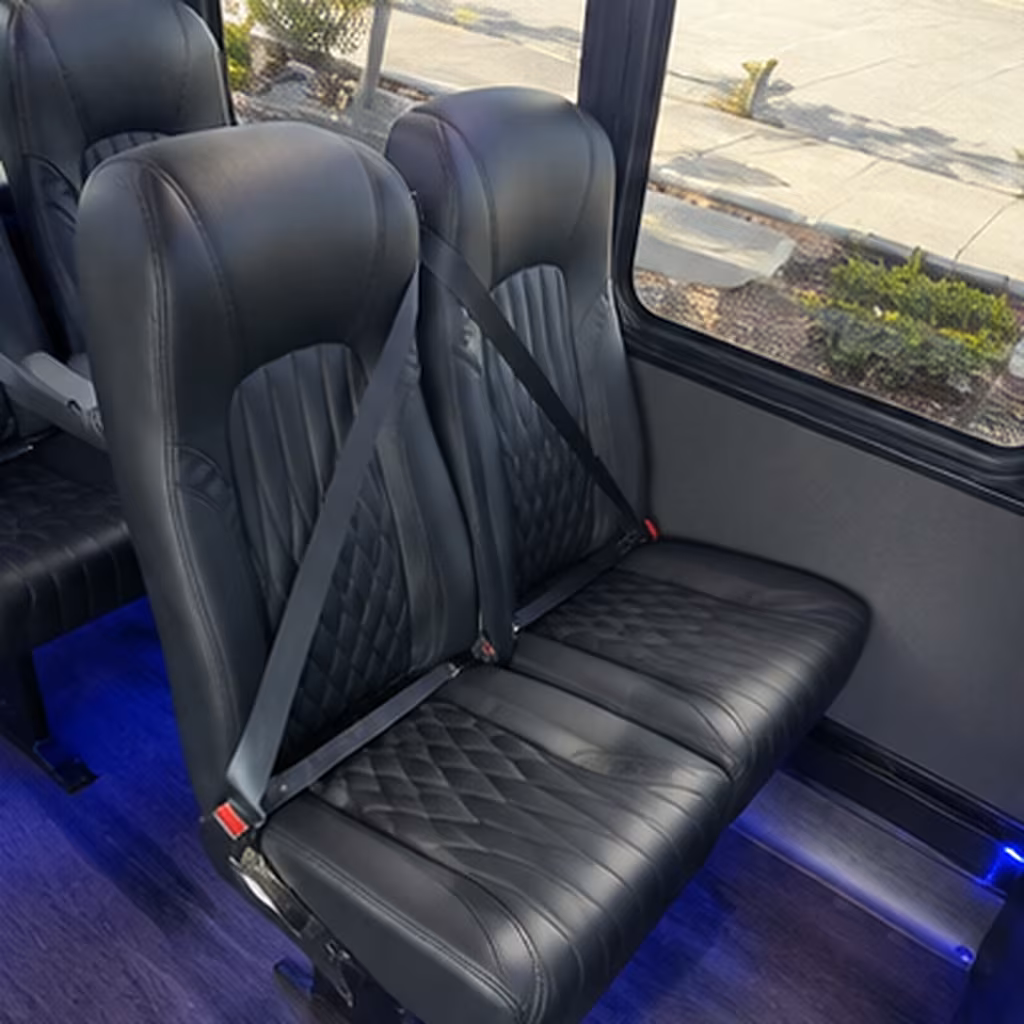 durham 30 passenger minibus inside