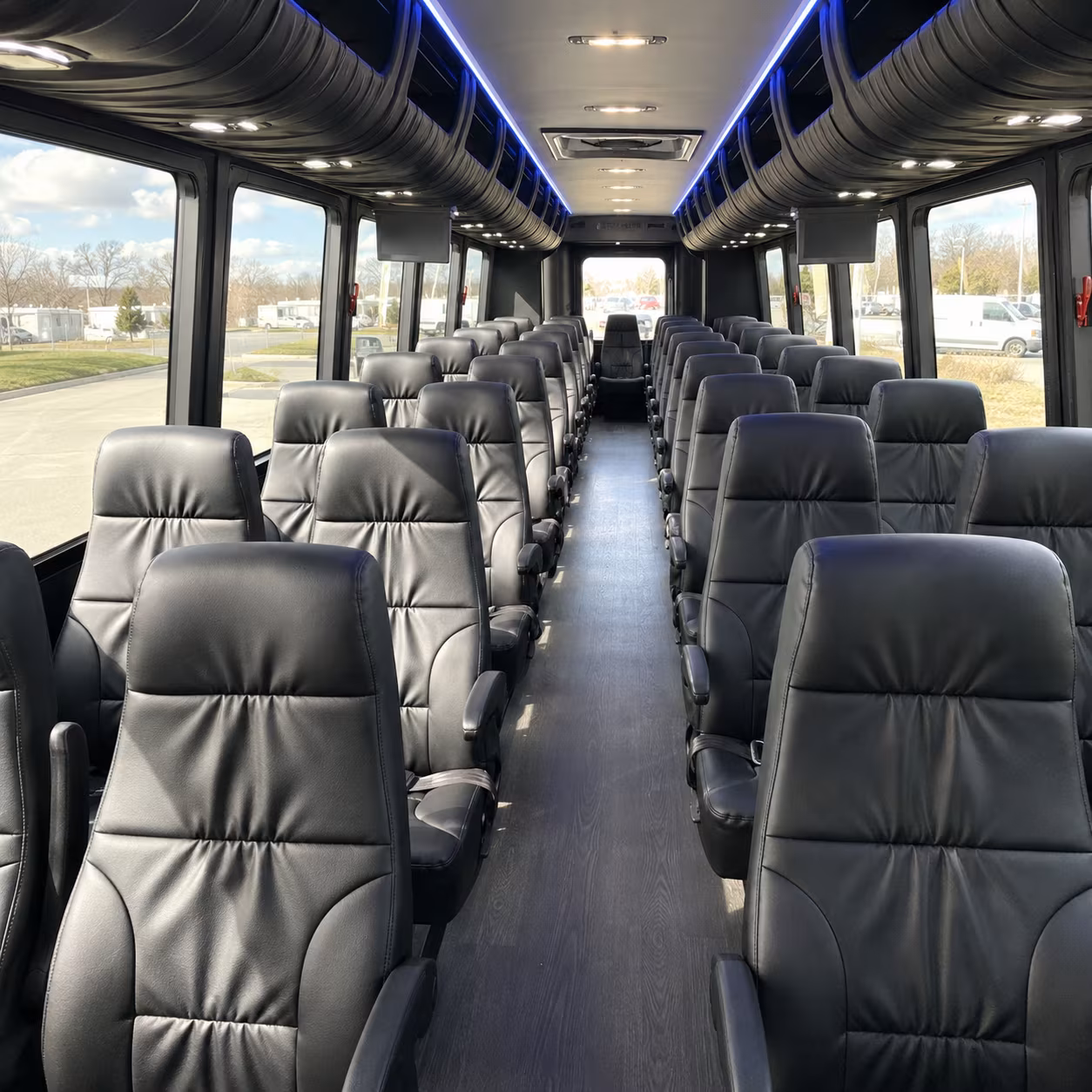 durham 35 passenger minibus inside