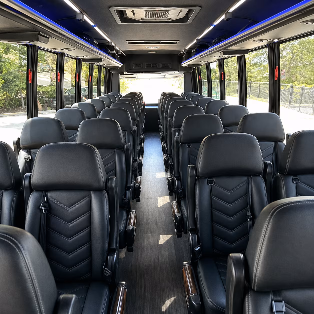 durham 35 passenger minibus interior