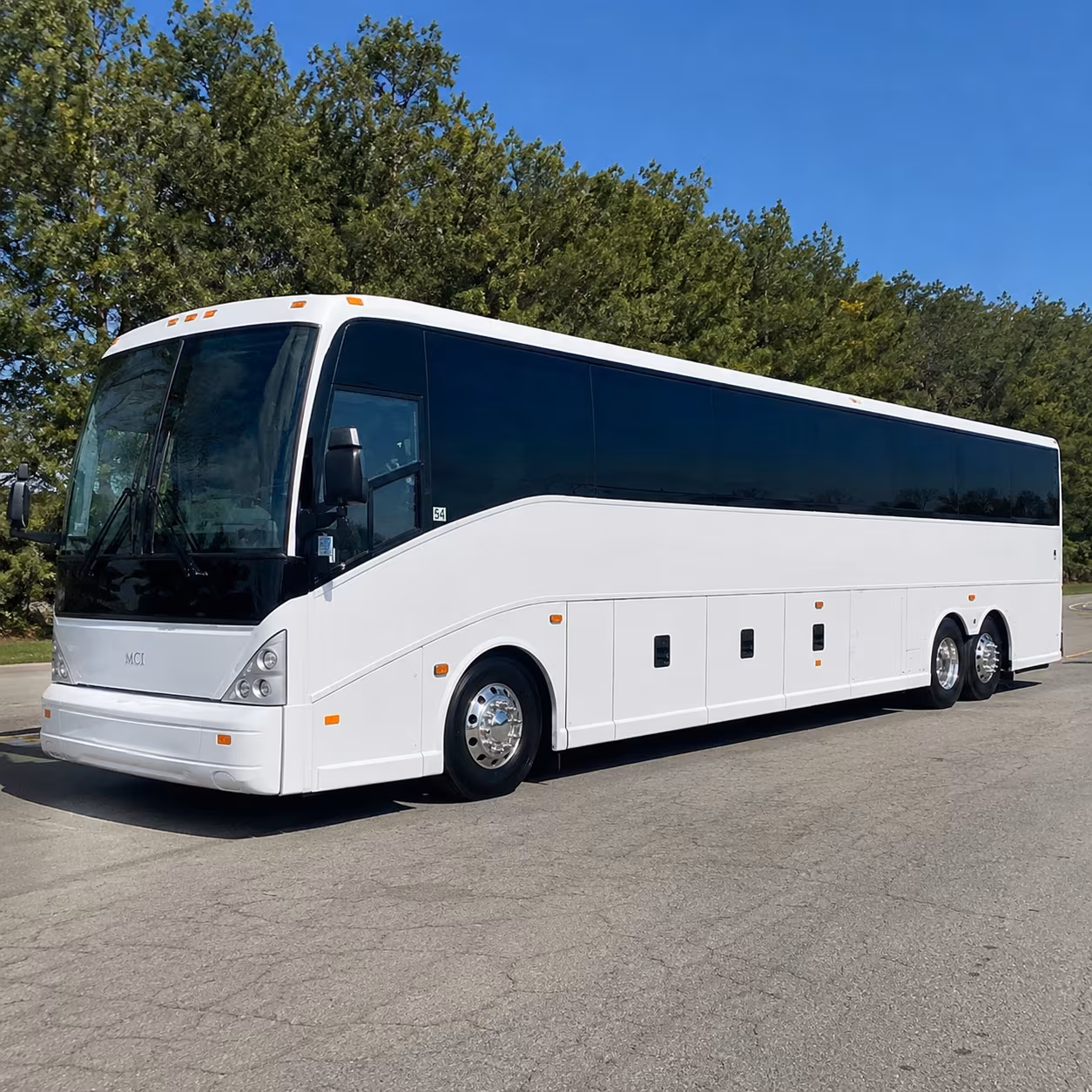 durham 56 passenger charter bus