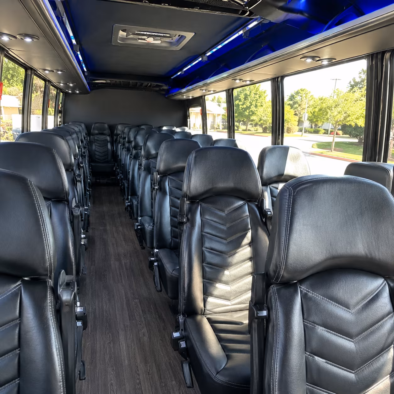 durham corporate event transportation onboard seating