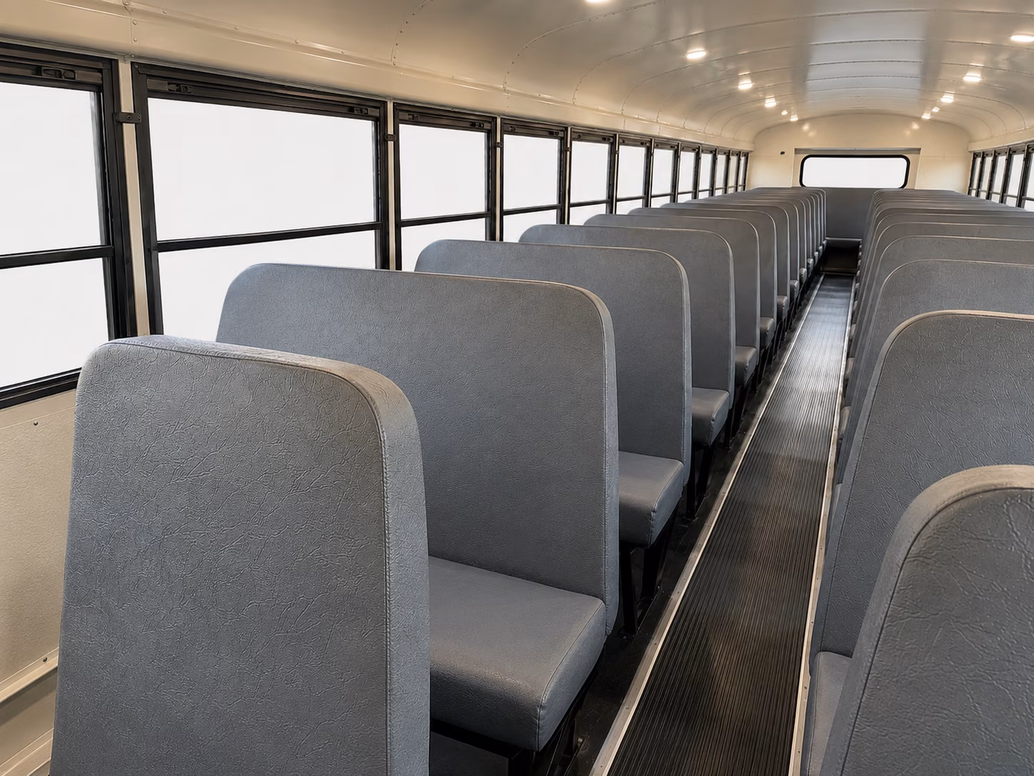 durham school bus inside