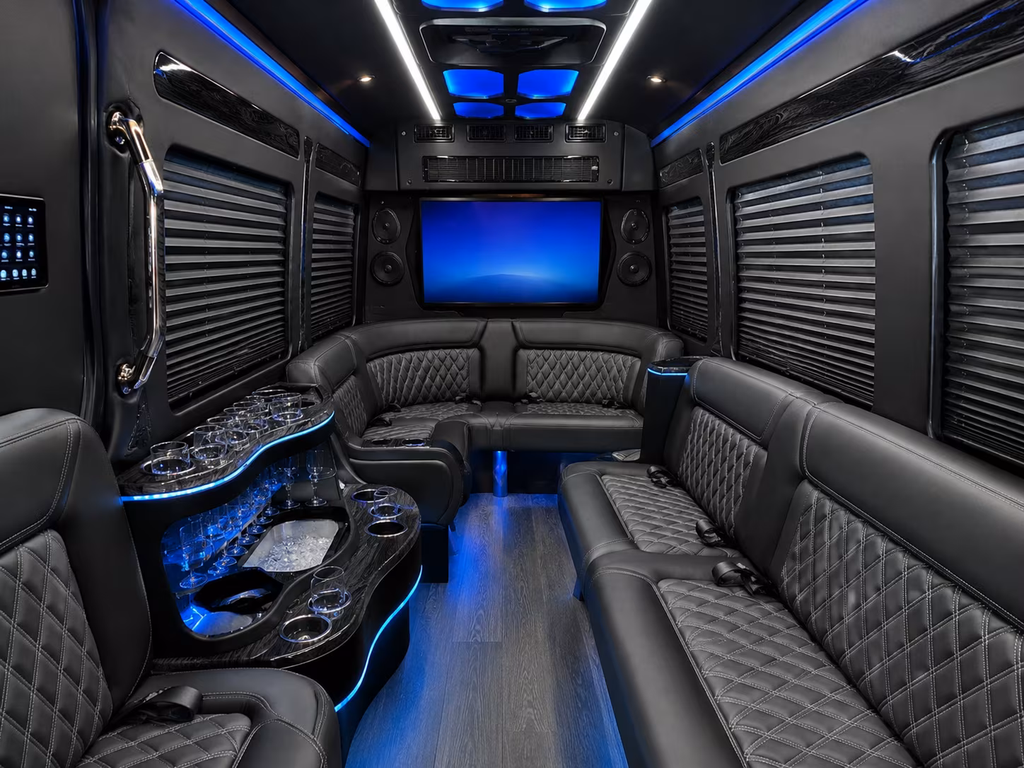 durham sprinter limousine interior