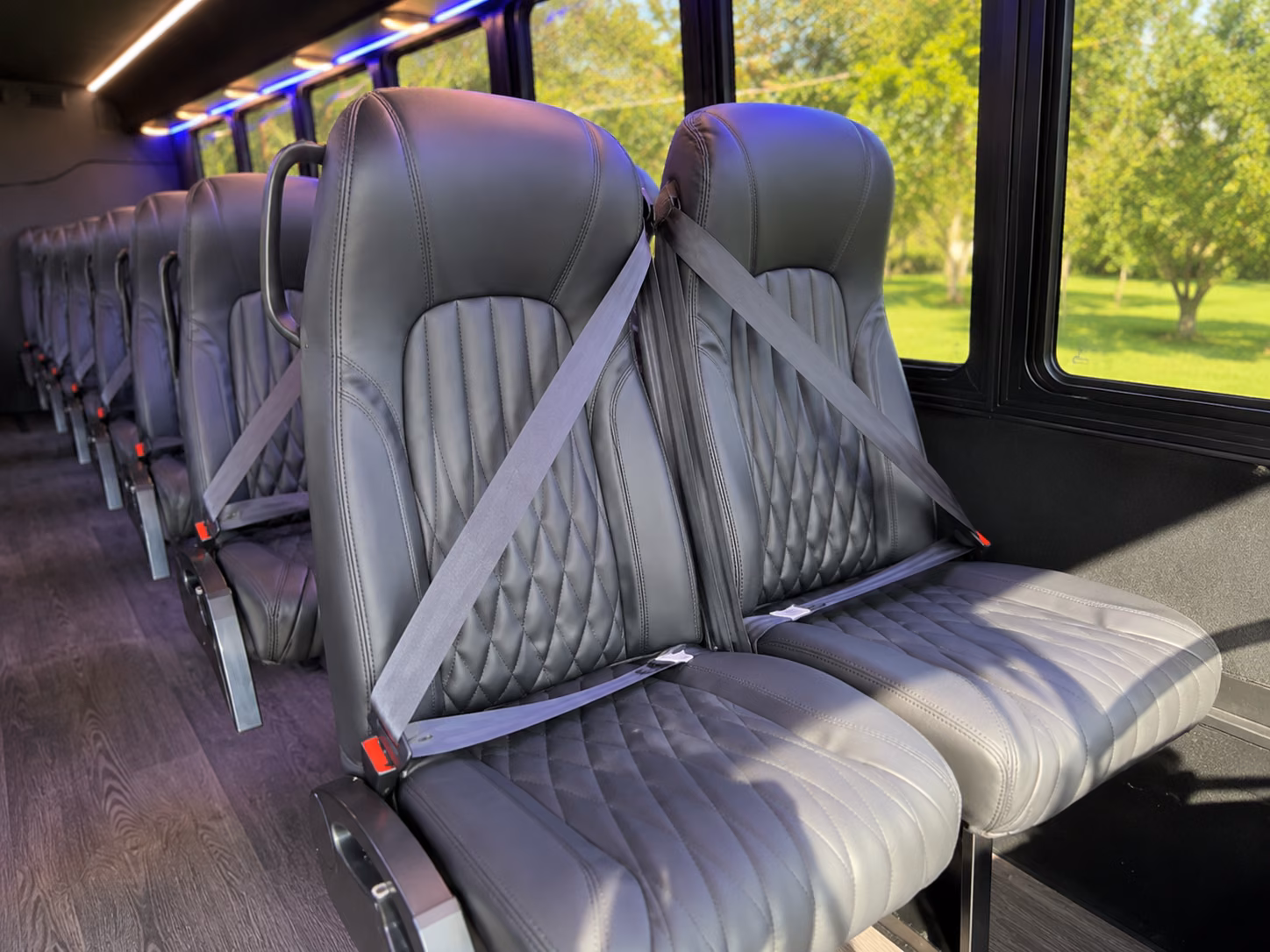wedding guest shuttle buses between durham hotels and venues
